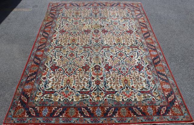 Appraisal: Fine Quality Antique Handmade RoomsizeCarpet From a Stamford CT home