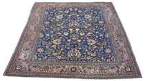 Appraisal: Antique Tabriz circa 's Beautiful Persian area carpet Central navy