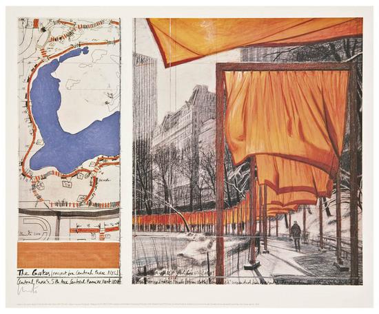 Appraisal: Christo b The Gates Project for Central Park XXIII New