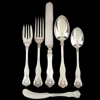 Appraisal: Dominick Haff Alexandra Pattern Sterling Silver Flatware Set to include