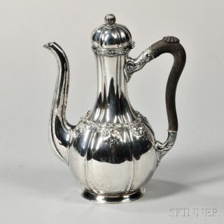 Appraisal: Gorham Sterling Silver Coffeepot Rhode Island Persianate form with a