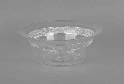 Appraisal: Sinclaire cut and etched glass bowl h dia Provenance The