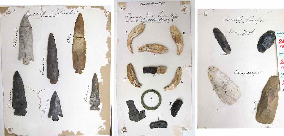 Appraisal: COLLECTION OF NATIVE AMERICAN INDIAN SPEAR POINTS and other artifacts