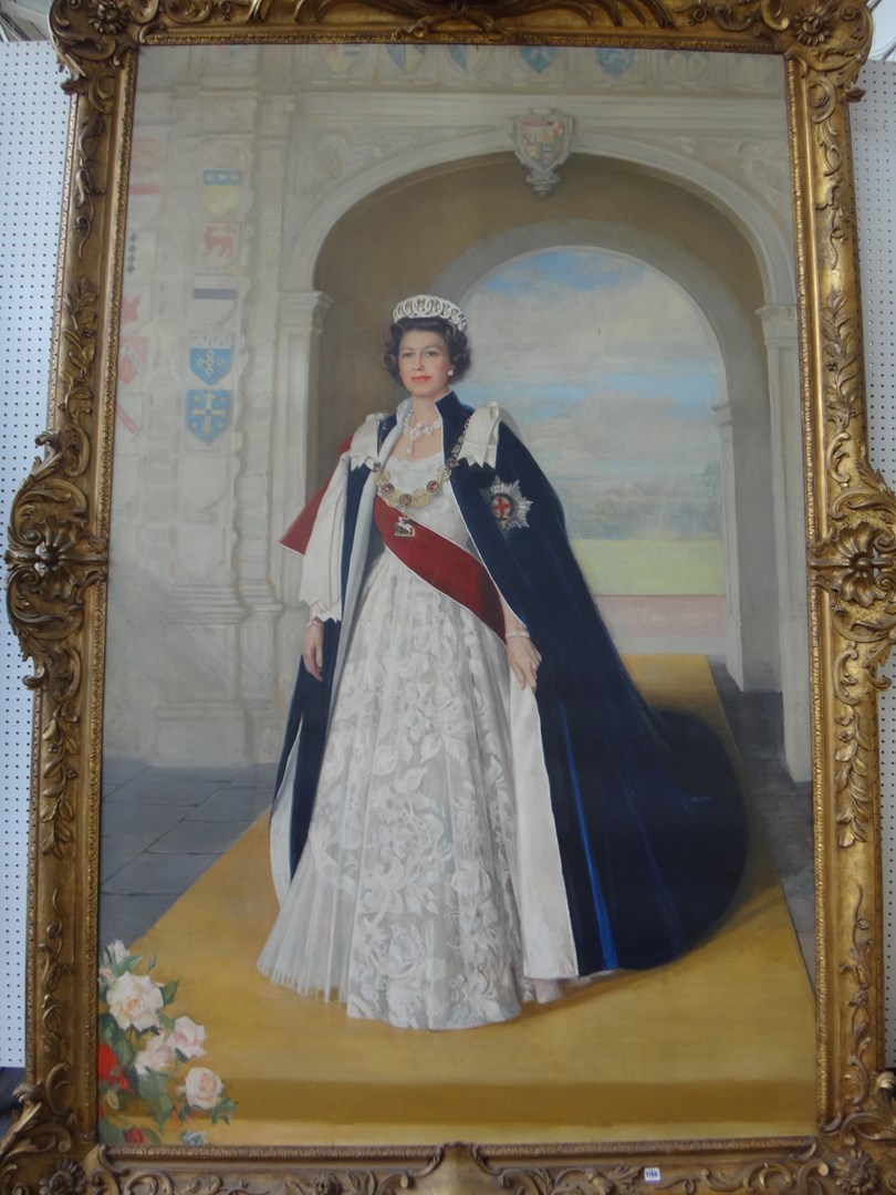 Appraisal: Sir William Oliphant Hutchison - Portrait of Her Majesty the