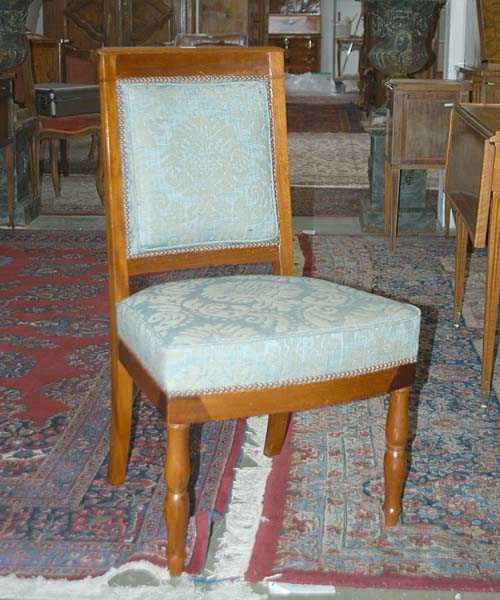 Appraisal: PAIR OF MAHOGANY CHAIRS Empire attributed to F H G