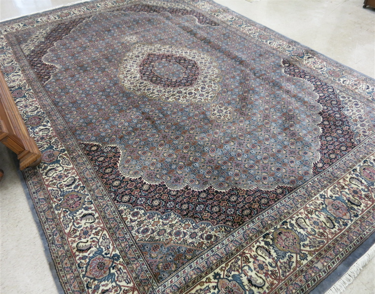 Appraisal: HAND KNOTTED ORIENTAL CARPET Persian Bidjar design central medallion and