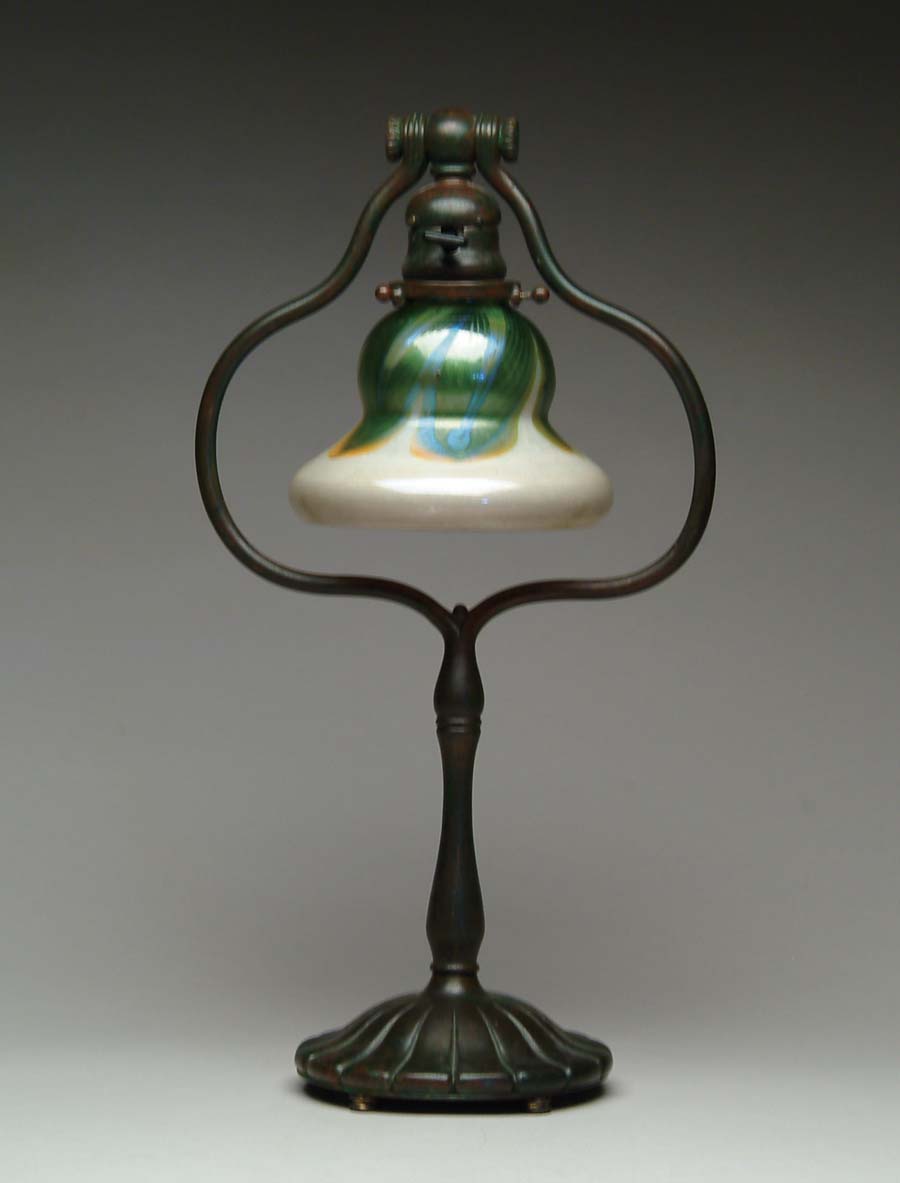 Appraisal: TIFFANY DESK LAMP Very pretty Tiffany desk lamp has very