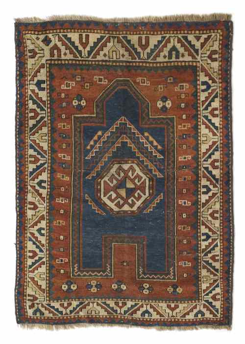 Appraisal: Kazak prayer rug ca ' x '