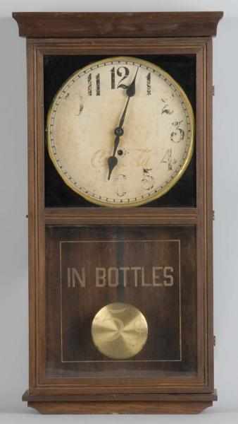 Appraisal: s Gilbert Coke Regulator Clock with Pendulum Description Very rough