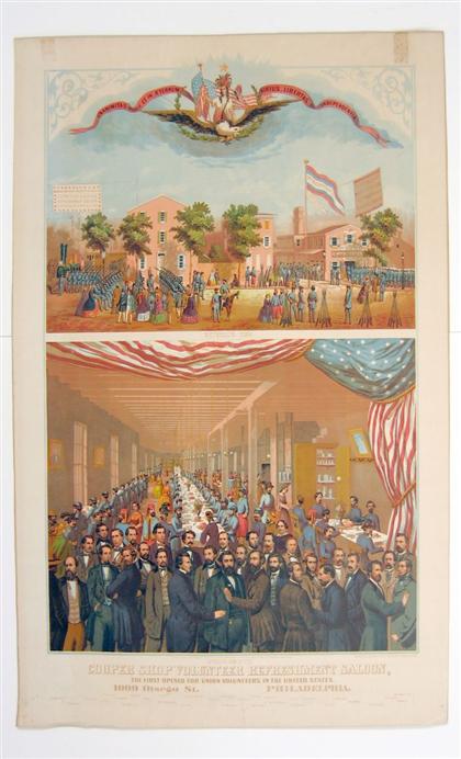 Appraisal: pieces Color Lithographs - Philadelphia in The Civil War Interior