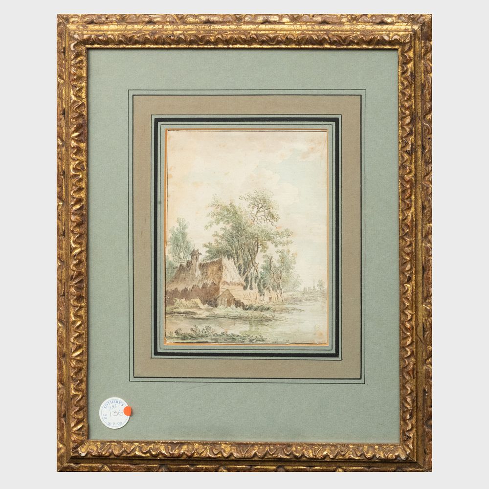 Appraisal: Attributed to Paulus van Liender - Landscape with Cottage Next