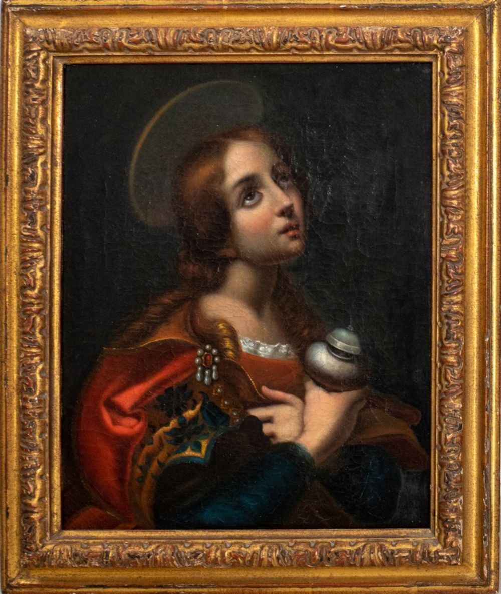 Appraisal: AFTER DOLCI MARY MAGDALENE OLD MASTER PAINTING After Carlo Dolci