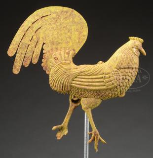 Appraisal: CAST SHEET IRON ROOSTER ATTRIBUTED TO ROCHESTER IRON WORKS CAST