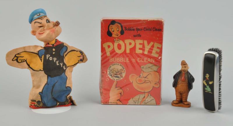 Appraisal: Lot Of Popeye Related Items Lot includes Popeye Bubble 'n