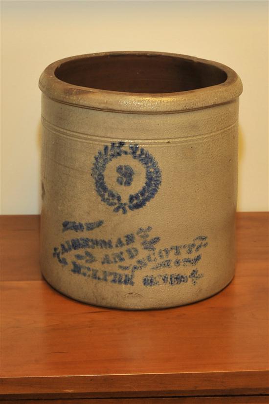 Appraisal: STONEWARE CROCK Alderman Scott Belpre Ohio late th-early th century