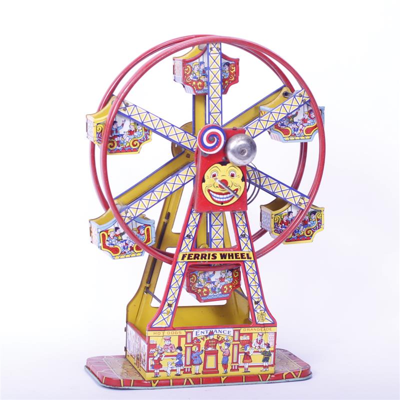 Appraisal: J Chein Hercules Tin Litho windup musical Ferris Wheel toy