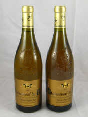 Appraisal: Two bottles of Chateauneuf du Pape Clefs des Papes Blanc