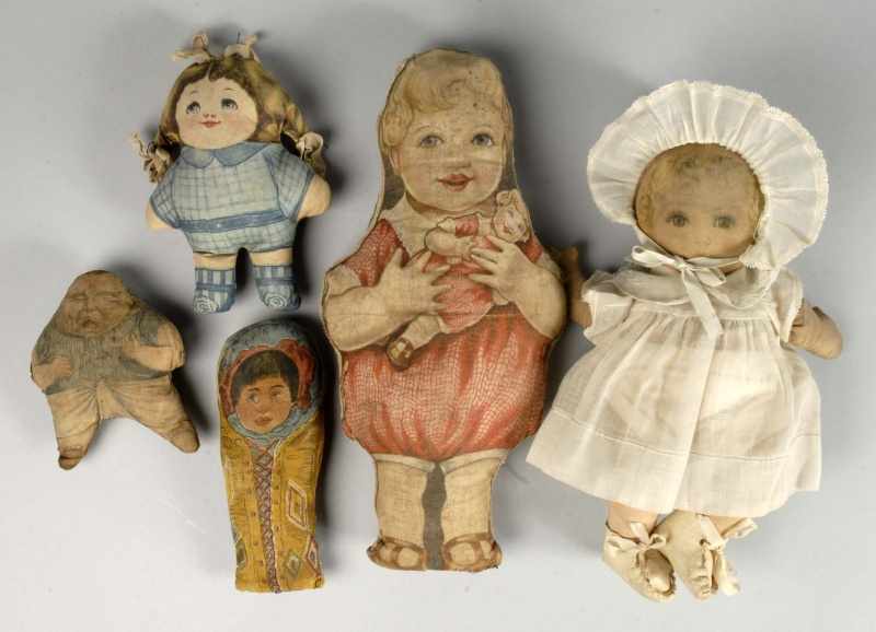 Appraisal: Lot of Cloth Dolls Description Maude Tousey Fangle Sweets with