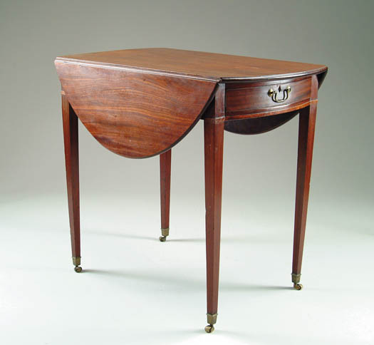 Appraisal: GEORGE III MAHOGANY PEMBROKE TABLE Last quarter of the th