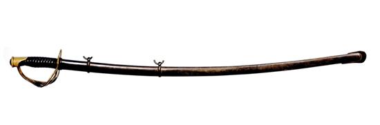 Appraisal: U S Cavalry saber and scabbard Model of blade Leather