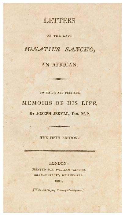 Appraisal: SANCHO Ignatius and Joseph Jekyll Letters of the Late Ignatius