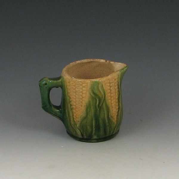 Appraisal: Majolica Corn Creamer marked ''h tiny glaze chip on back