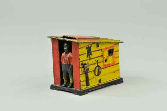 Appraisal: CABIN MECHANICAL BANK Yellow Color J E Stevens Co designed