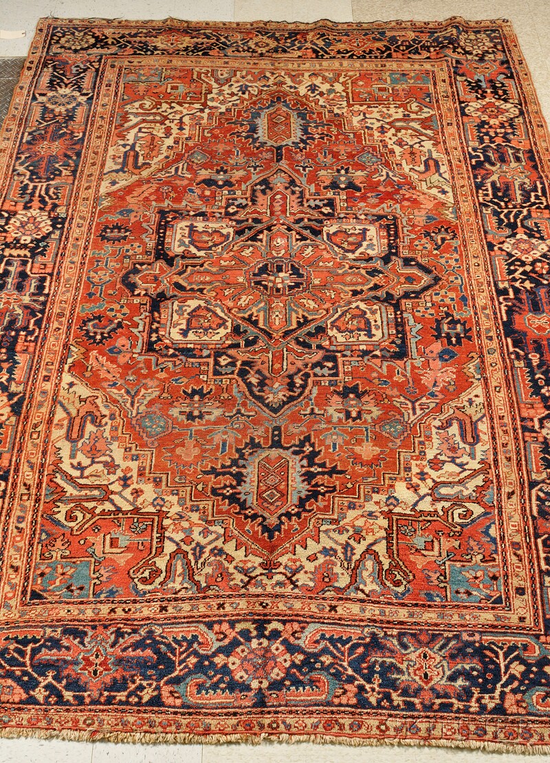 Appraisal: Heriz Carpet Northwest Persia early th century area of some