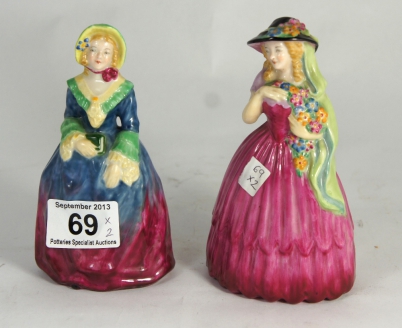 Appraisal: W H Goss China Figures Annette and Miss Prudence