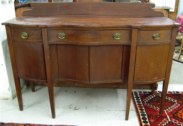 Appraisal: FEDERAL STYLE MAHOGANY SIDEBOARD American early th century having a