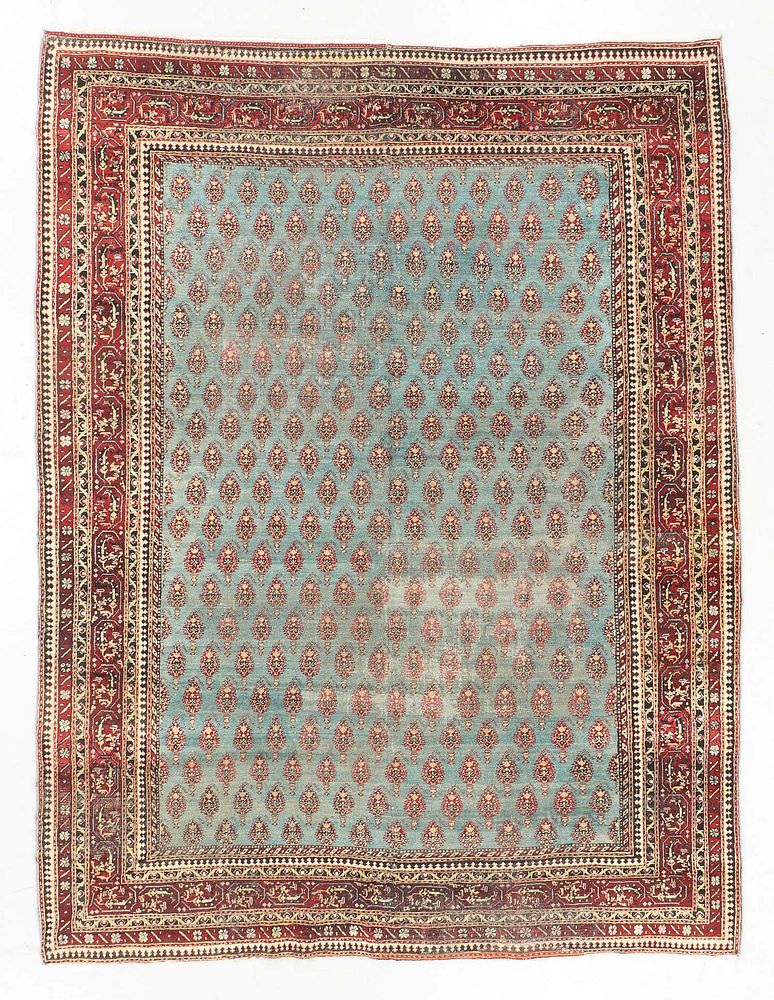 Appraisal: Antique Agra Rug India ' '' x ' '' Antique