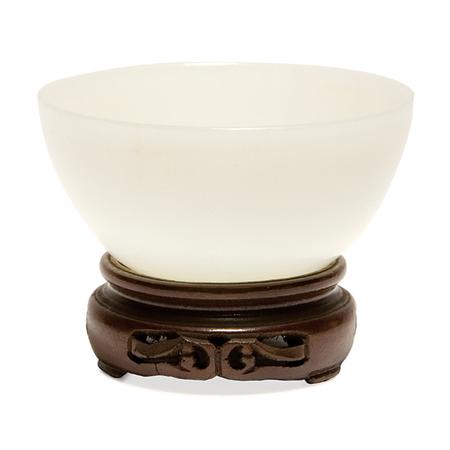 Appraisal: Chinese White Jade Cup Estimate -