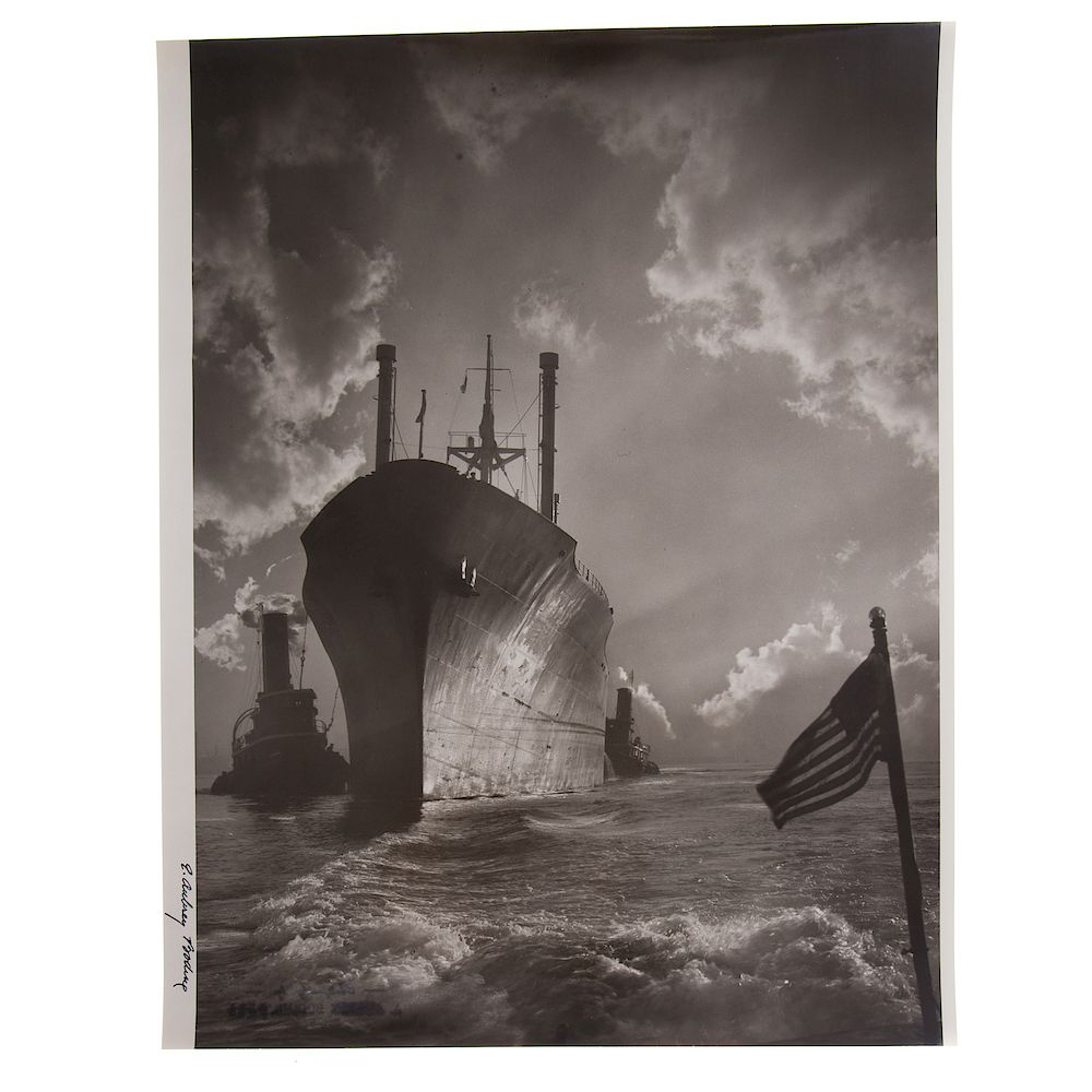 Appraisal: A Aubrey Bodine Baltimore Harbor American - Gelatin silver print