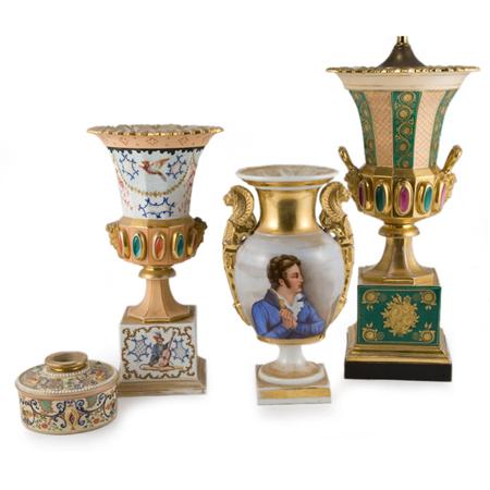 Appraisal: Group of Paris Porcelain Articles Estimate -