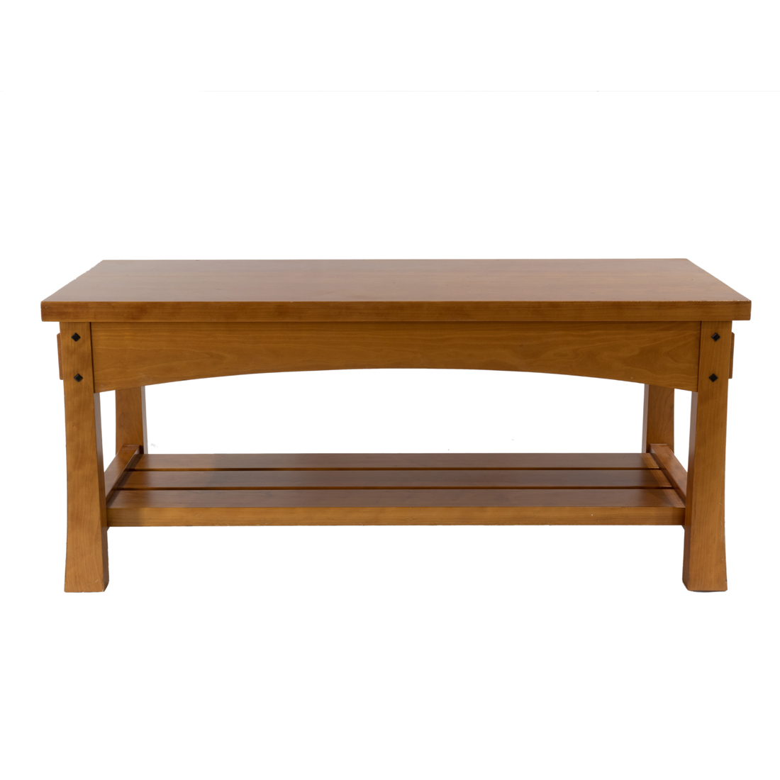 Appraisal: A BERKELEY MILLS ARTS AND CRAFTS STYLE BENCH A Berkeley