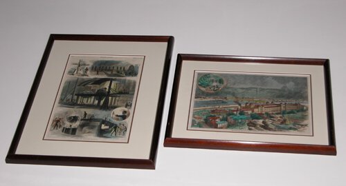 Appraisal: The Pittsburgh Exhibition and Bessemer Steelmaking Hand-color wood engraving on