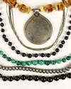 Appraisal: NECKLACE LOT - Six necklaces to include malachite beads silver