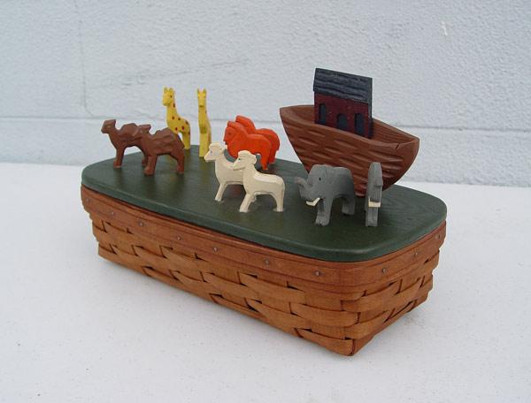 Appraisal: NOAH'S ARK TOP LONGABERGER BASKET Unique and unusual DRS ''