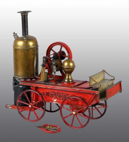 Appraisal: Hand-Painted Carette Fire Pumper Steam Toy Description German This very