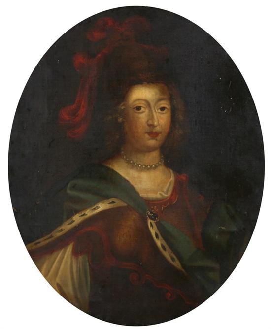 Appraisal: FRENCH SCHOOL th century PORTRAIT OF THE GRAND MADEMOISELLE IN