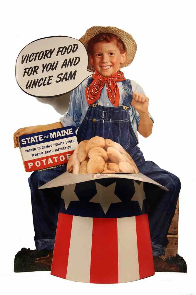 Appraisal: WWII MAINE FOOD DRIVE DISPLAY - 'The Victory Food for