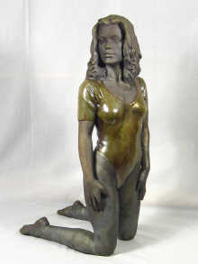 Appraisal: A ceramic model of a young woman signed by Walter