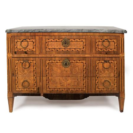 Appraisal: Northern Italian Neoclassical Rosewood Walnut Parquetry and Penwork Commode Estimate