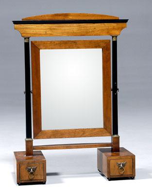 Appraisal: Baker dressing mirror Biedermeier style with arched panel above two