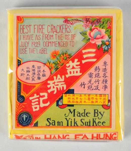 Appraisal: Best Firecrackers Class Manufactured by Sam Yick Sui Kee Condition