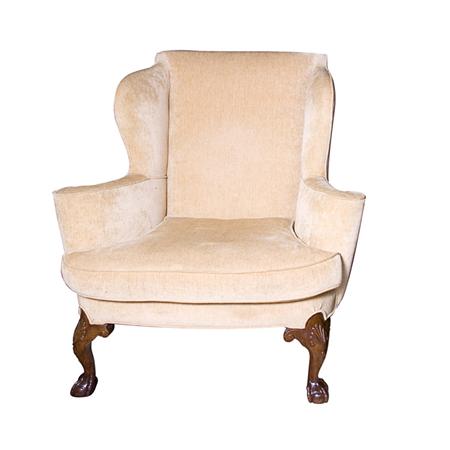 Appraisal: George III Style Mahogany Wing Chair Estimate -