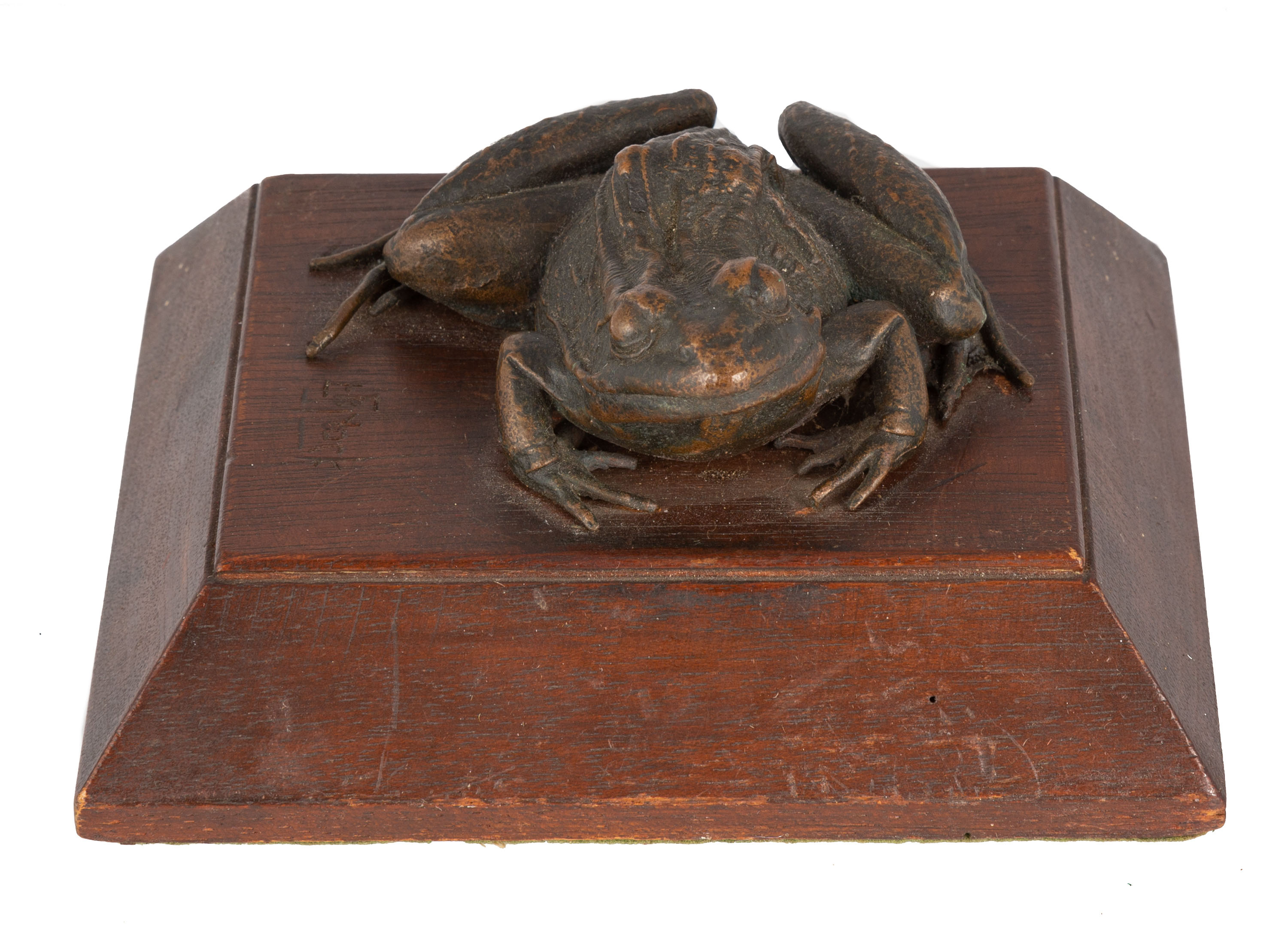 Appraisal: LEO FRANK NOCK AMERICAN - BRONZE FROG Signed 'L F