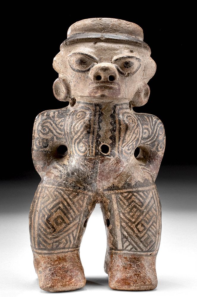 Appraisal: Fine Costa Rican Polychrome Standing Figure Pre-Columbian Costa Rica ca