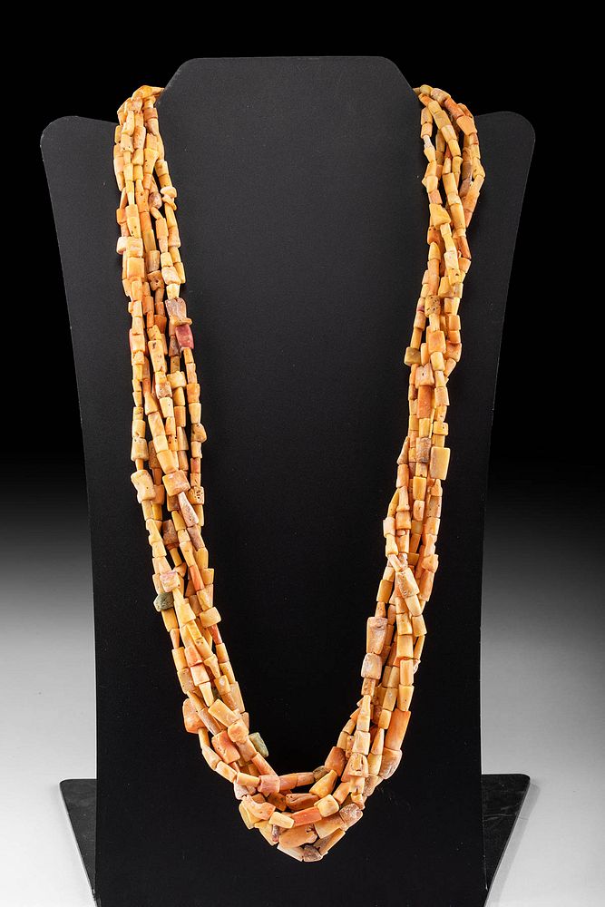 Appraisal: Nazca Spondylus Shell Necklace - Lovely Wearable Pre-Columbian South Coast