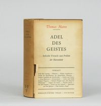 Appraisal: Thomas Mann First Edition Inscribed and Signed in Adel des